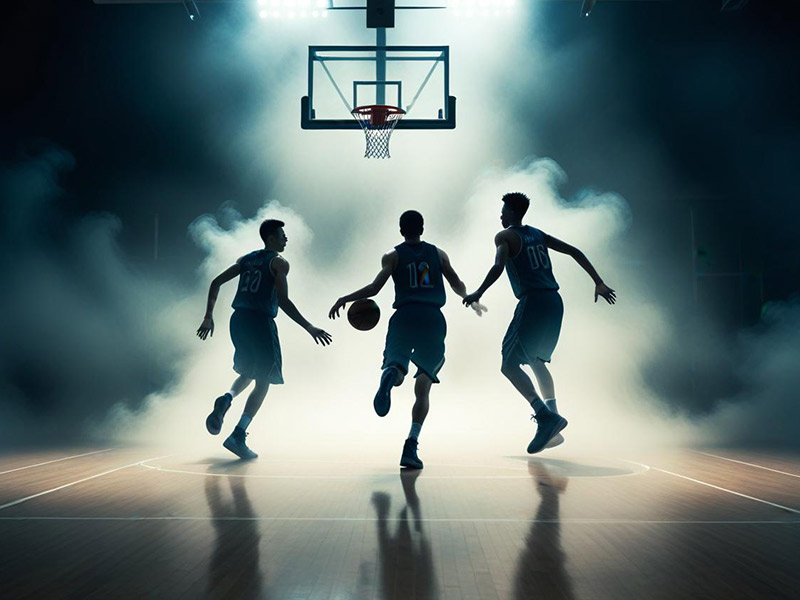 8尺巨人中锋！站着就能直接轻松劈扣！